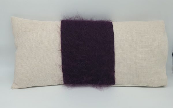Housse rectangulaire : mohair & lin