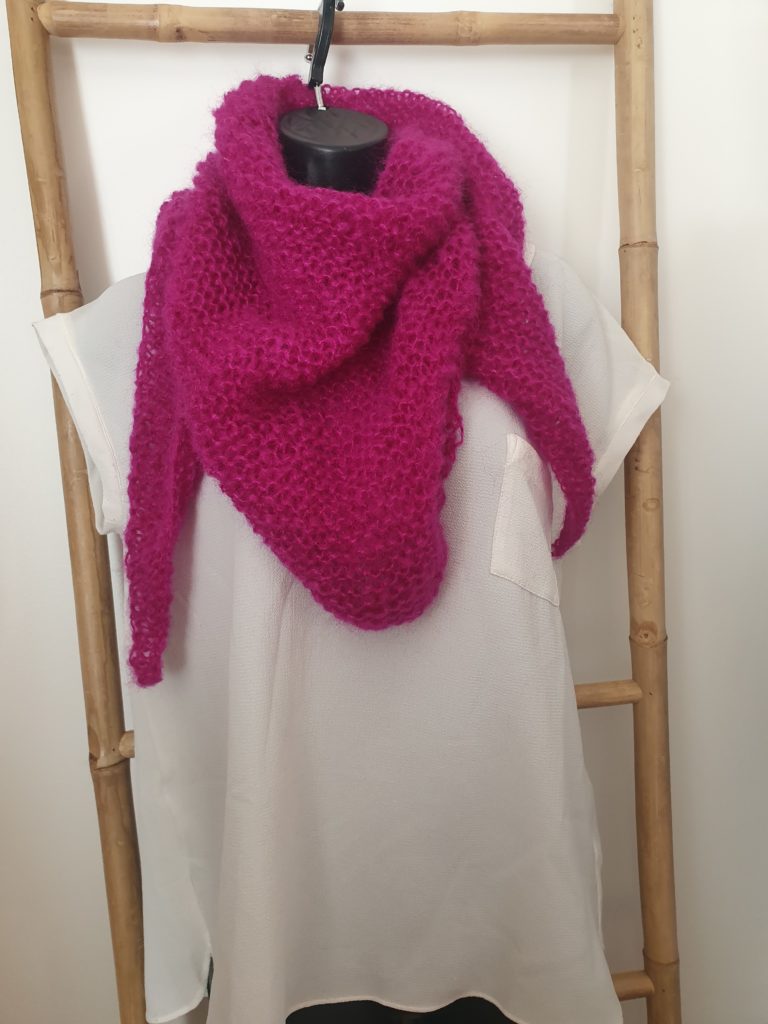 chale caresse mohair et soie