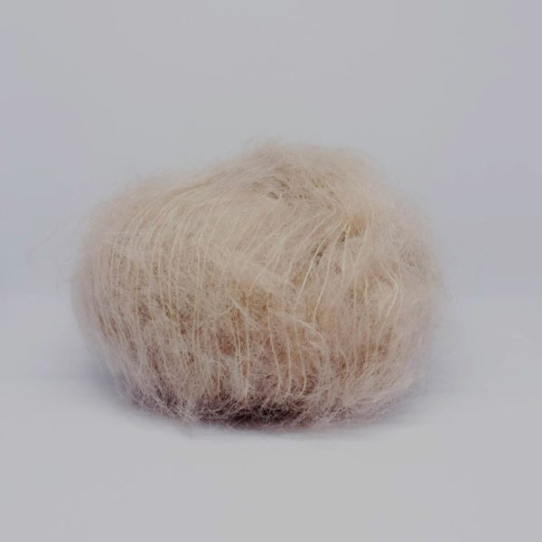 pelote mohair plume beige