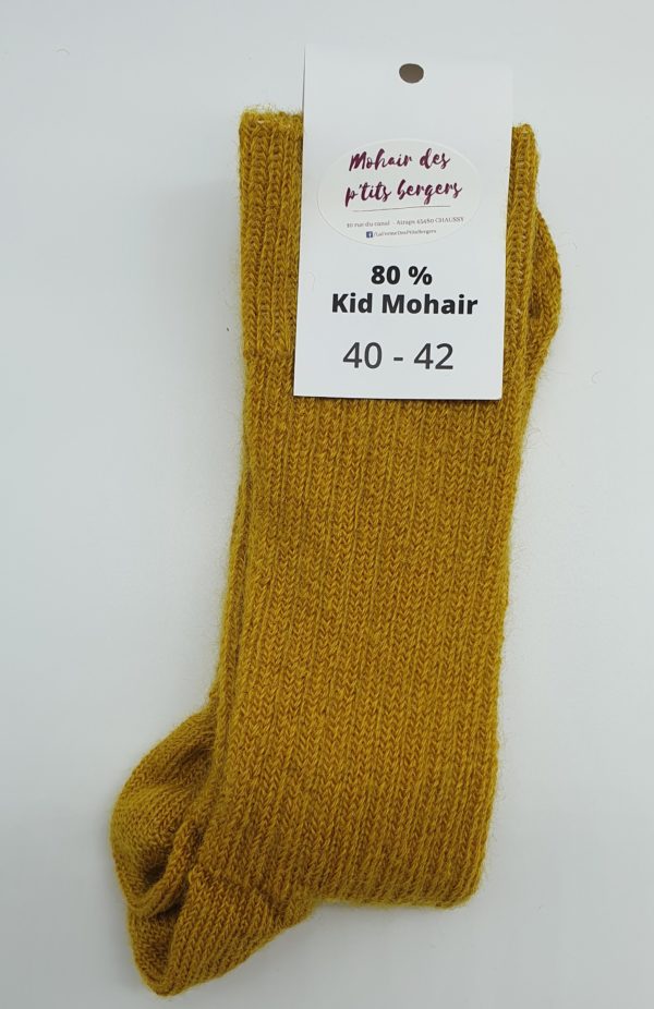 Chaussette unie en mohair – Image 2