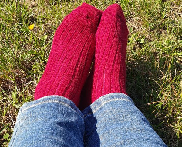 Chaussette unie en mohair – Image 3