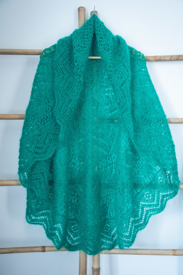Tricot laine mohair dentelle shetland
