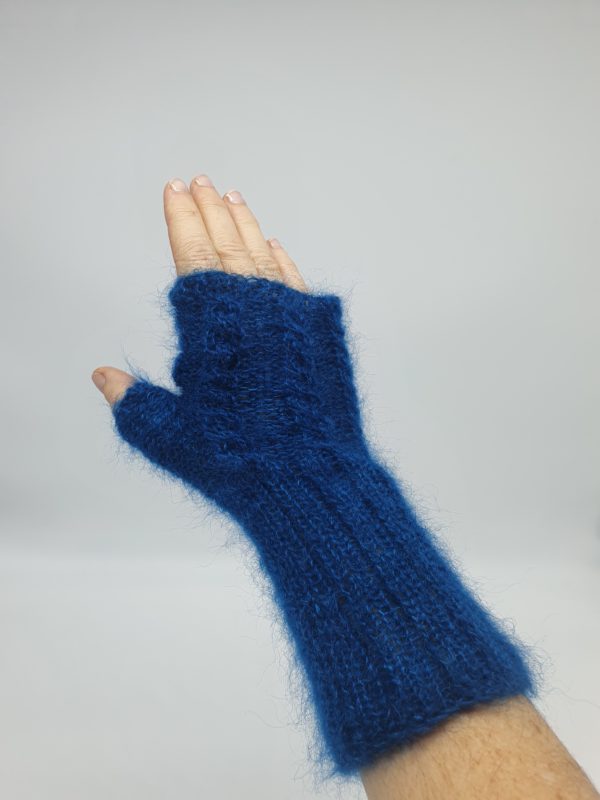 Mitaine torsade mohair