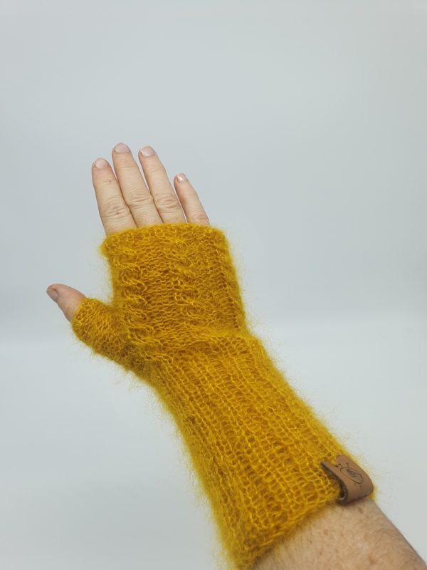 Mitaine torsade mohair