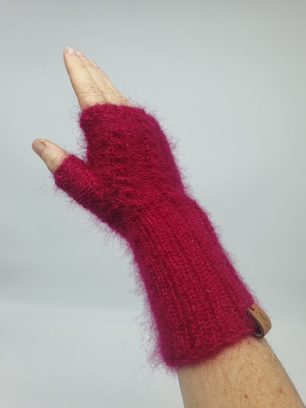Mitaine torsade mohair