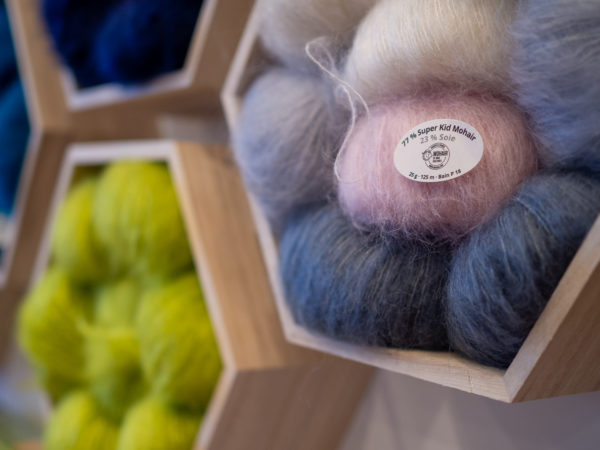 Pelote mohair - fil Plume
