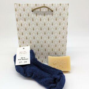 Box Saint-Valentin - 1 paire de socquette en mohair & 1 savon Pure