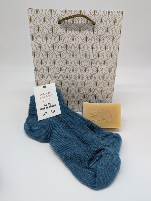 Box Saint-Valentin - 1 paire de socquette en mohair & 1 savon Pure – Image 7
