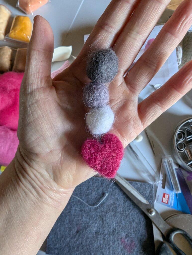 laine feutrée feutrine