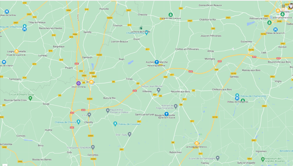 carte site visite