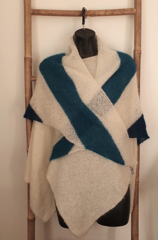 Tricot Châle plume mohair