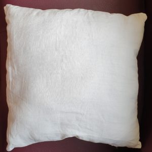 coussin côton - rembourrage laine de mouton