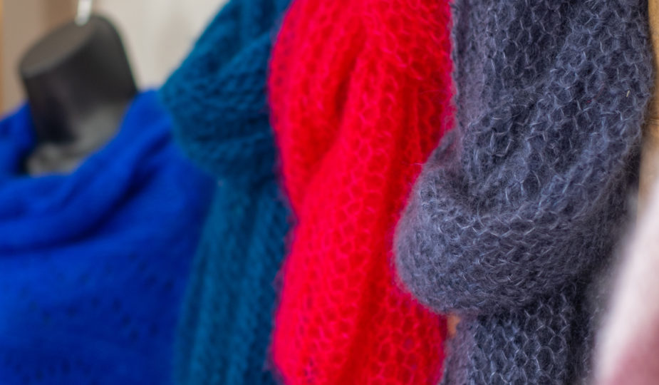 echarpe volupteuse mohair fil plume