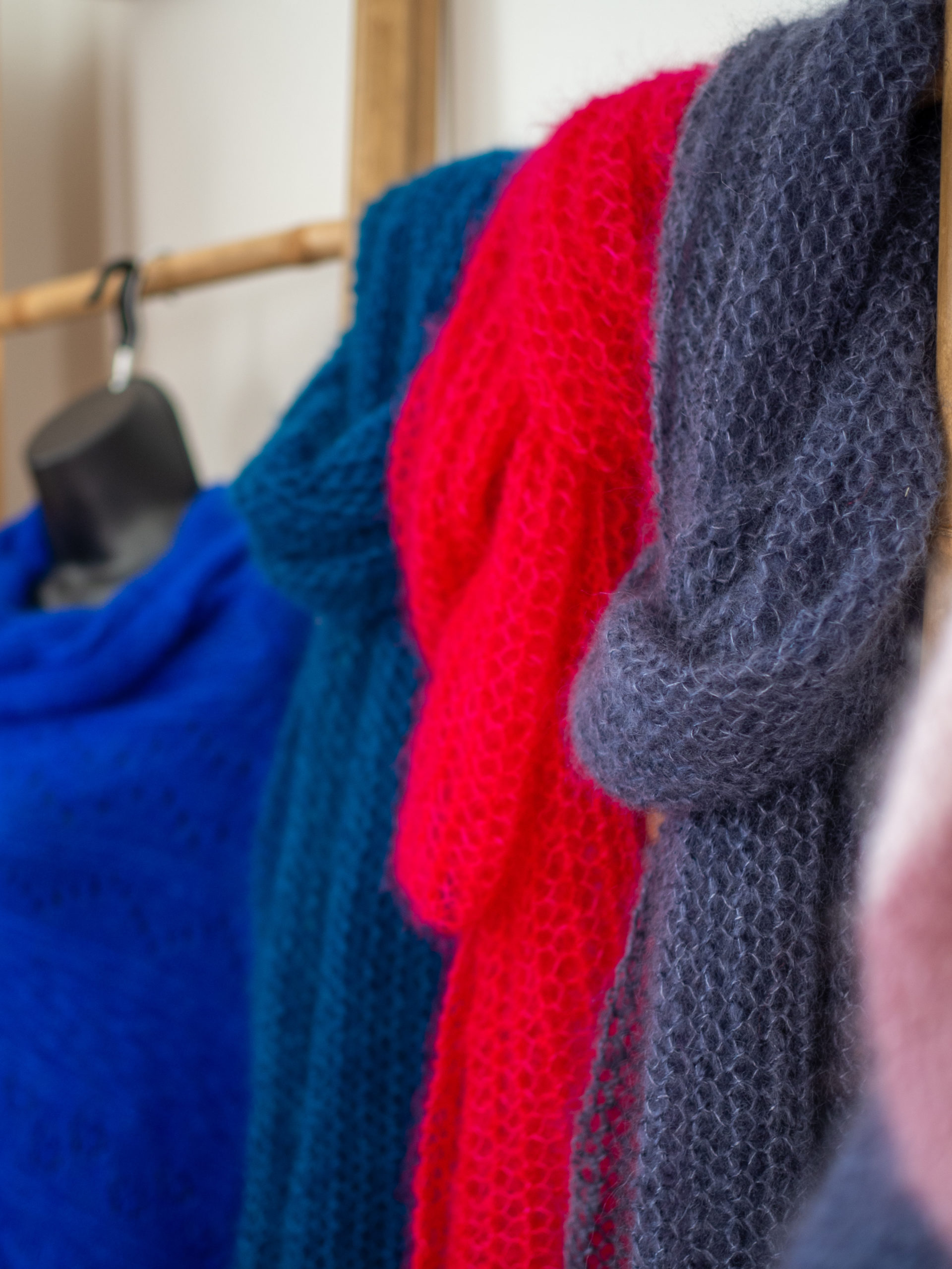 echarpe volupteuse mohair fil plume